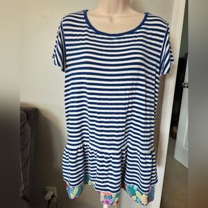 Matilda Jane Striped Floral Tunic Top